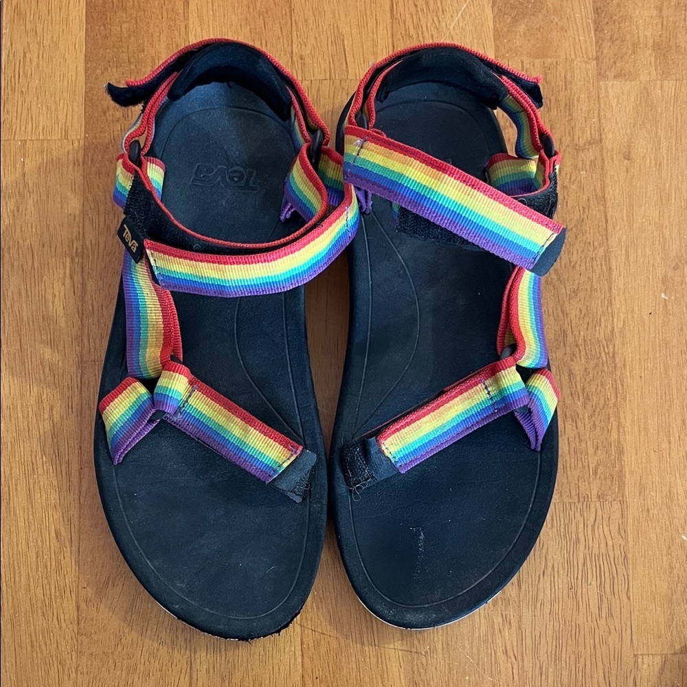 Teva Original Universal Rainbow Pride Sport Sandal Women's Size 9 Mens's 7